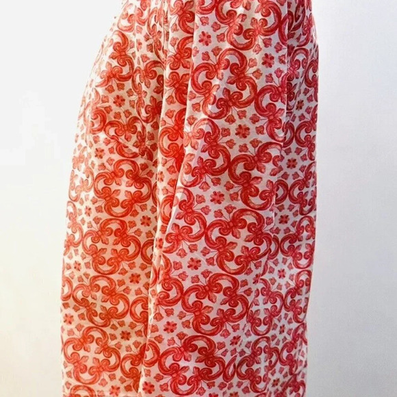 CHARTER CLUB Women Long Sleeve Pull Over V-Neck Beaded Orange Shirt Size Small - Picture 11 of 14